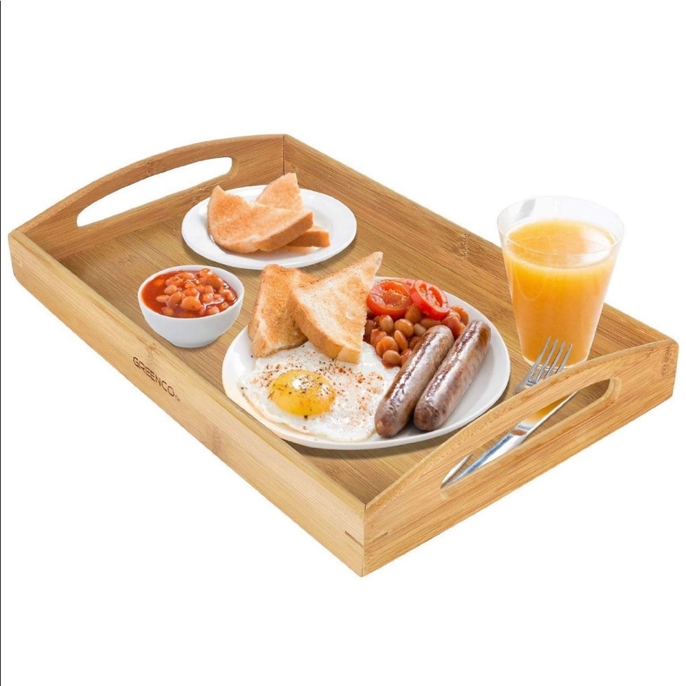 Rectangle bambú tray